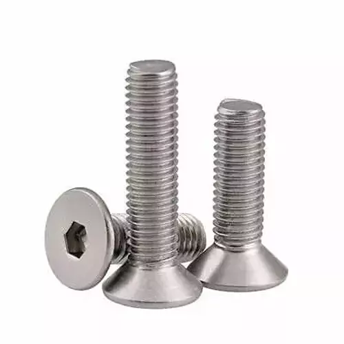GENERIC 5x20 mm Stainless Steel CSK Allen Head Screw (Pack of 50 Pcs)