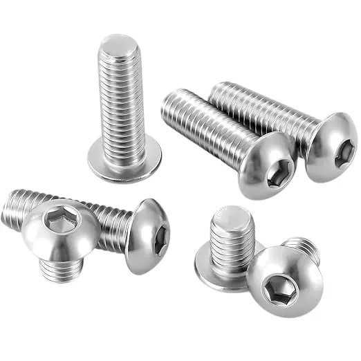 GENERIC Stainless Steel Button Head Socket Cap Screws M6x20 mm (Pack of 10 Pcs)