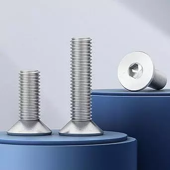 GENERIC 6x10 mm Stainless Steel CSK Allen Head Screw (Pack of 10 Pcs)