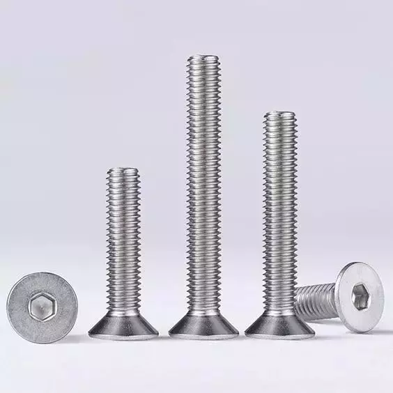 GENERIC 5x10 mm Stainless Steel CSK Allen Head Screw (Pack of 50 Pcs)