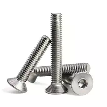GENERIC 6x12 mm Stainless Steel CSK Allen Head Screw (Pack of 10 Pcs)