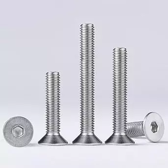 GENERIC 6x12 mm Stainless Steel CSK Allen Head Screw (Pack of 10 Pcs)