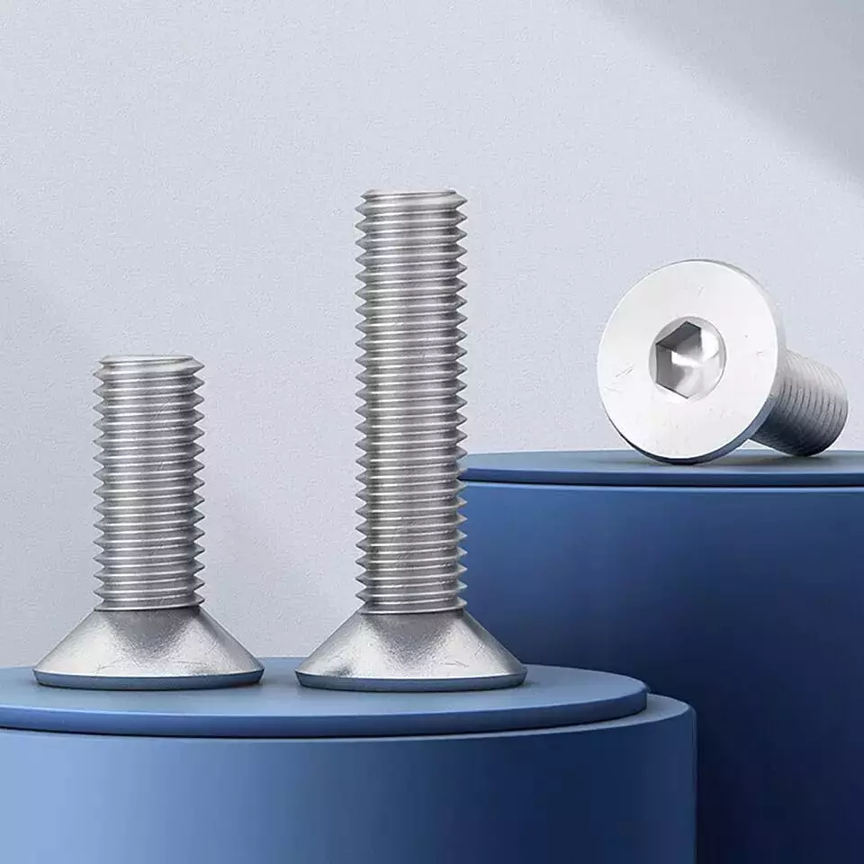 GENERIC 5x10 mm Stainless Steel CSK Allen Head Screw (Pack of 100 Pcs)