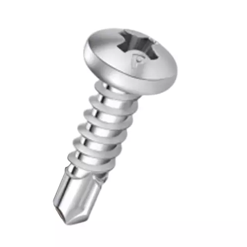 Shark Stainless Steel Self Drill Screw Pan Phillips Head Size 8x19 mm (Pack of 100)