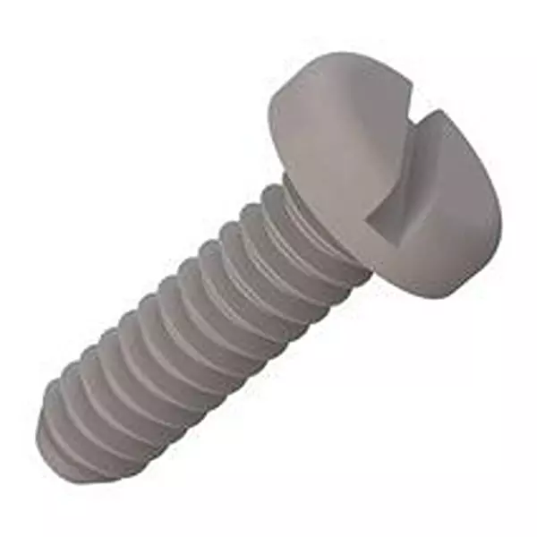 ESSENTRA COMPONENTS Pan Slotted Screw, 4-40 Thread, 9.5Mm, 010440P037
