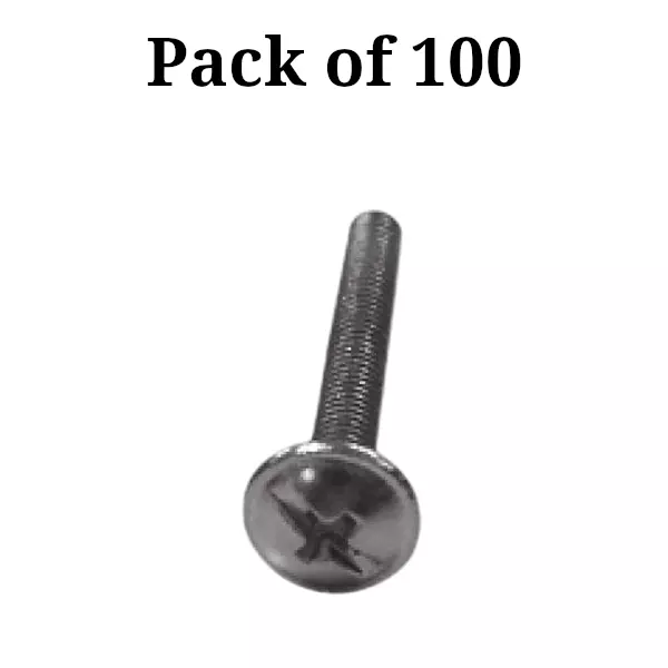 Ebco Handle Fitting Screws Plated Finish, Size 26 mm, HFS26 (Pack of 100)