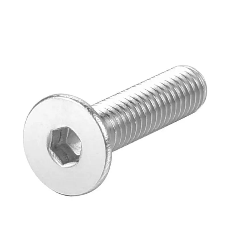 Tanish Enterprises Stainless Steel Allen CSK Cap Screw SS 202 Grade Metric Thread 8 mm Diameter x 100 mm Length (Pack of 100)