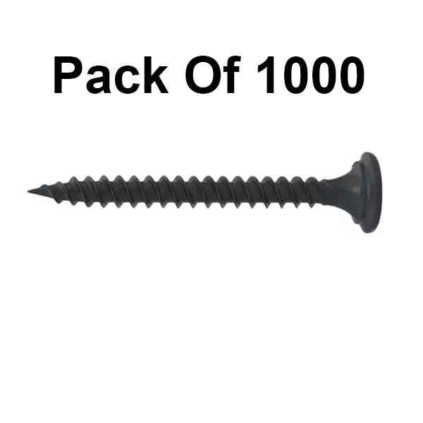 Contidrift Drywall Screw 3.5x19 mm Carbon Steel Fine Thread Mild Steel Black (Pack of 1000)