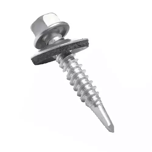 GENERIC Head Self-Drilling Screws 14 x 25 mm Galvanized Iron Silver (Pack of 300)