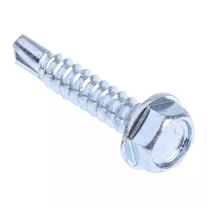 GENERIC Hex Head Self Drilling Screw With Washer Size 5.5x25 mm for Fastening Purpose (Pack of 200)