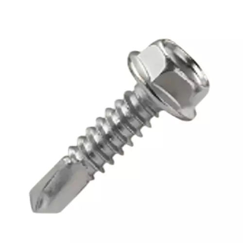 Shark Stainless Steel 202 Self Drill Screw Hex Head Size 12x25 mm (Pack of 100)