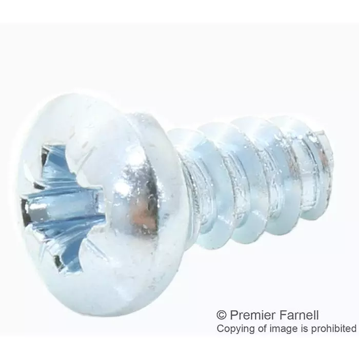 TR FASTENINGS PAN HEAD POZIDRIV SCREW, STEEL, N8-16, N8 0.375 PRST60 Z100 (Pack of 100 Pcs)