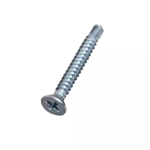 Ebco Philips Recess CSK Head Drill Screw Zinc White Finish