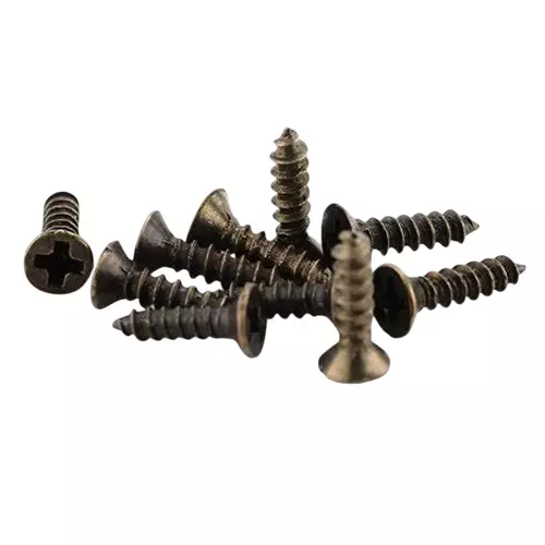 MED BUDDY Phillip Head Self Tapping Screws 2x8 mm Bronze Chrome Finish (Pack of 500 Pcs)