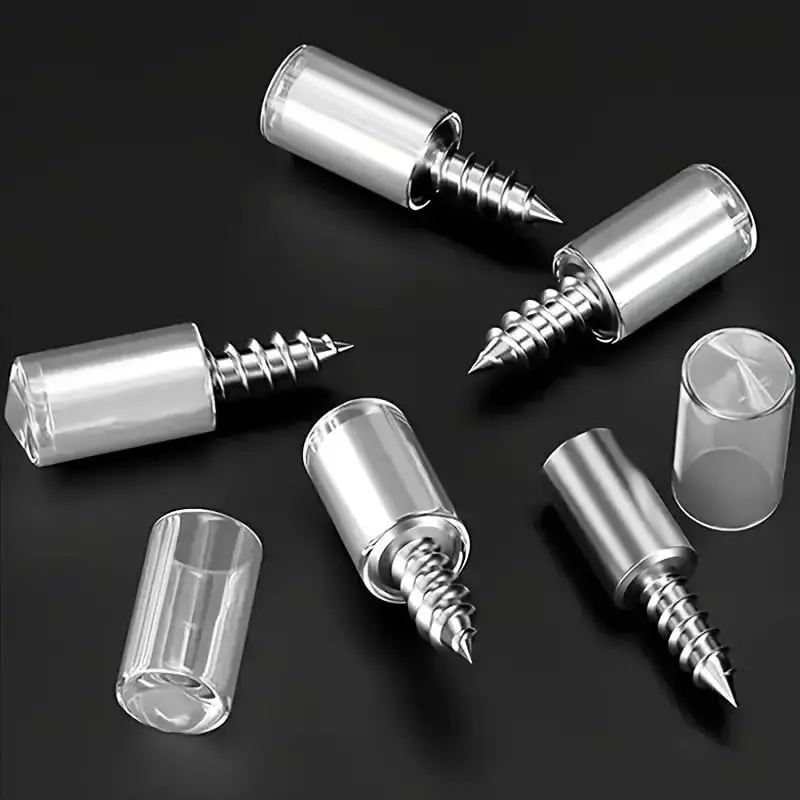 MED BUDDY Self Tapping Screw With Rubber Sleeve Fasteners 25 mm Silver (Pack of 100 Pcs)