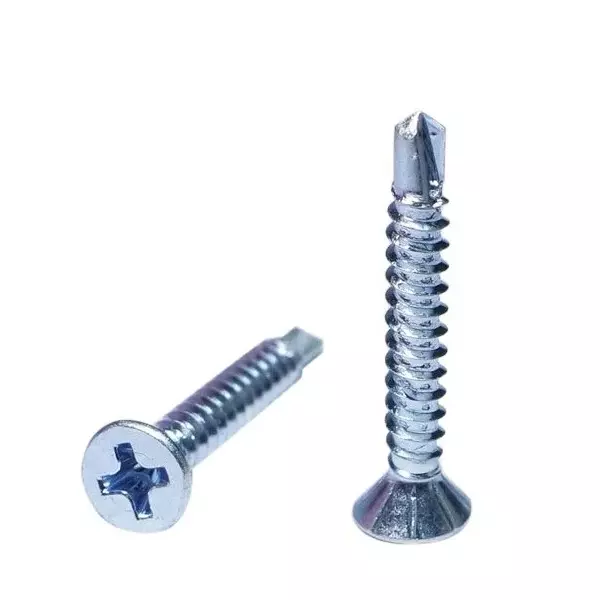 Ebco Philips Recess CSK Head Drill Screw Zinc White Finish, Size 3.9x19 mm, CDS-3919 (Pack of 2000)