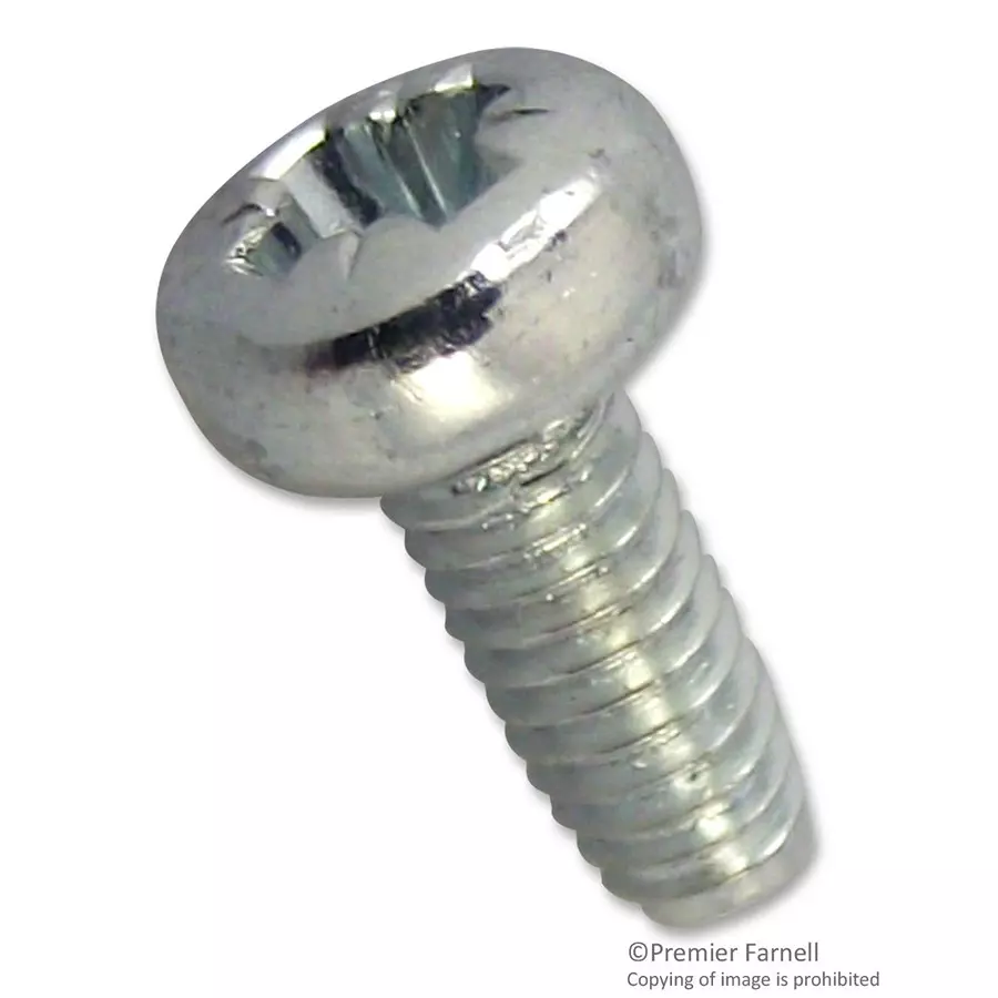 TR FASTENINGS SCREW, POZI PAN, STEEL, BZP, M3X6, PK100, M36 PRSTTTZ100- (Pack of 100 Pcs)