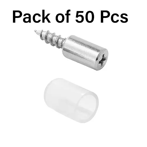 MED BUDDY Self Tapping Screw With Rubber Sleeve Fasteners 25 mm Silver (Pack of 50 Pcs)