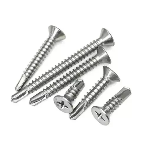 Ebco Philips Recess CSK Head Drill Screw Zinc White Finish, Size 3.9x25 mm, CDS-3925 (Pack of 1000)