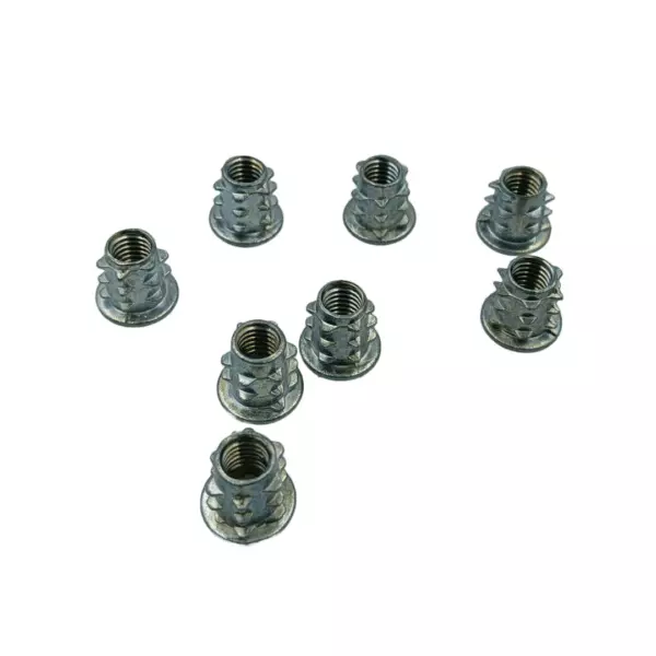 Ebco Self Tapping Insert - 1 Zinc White Finish, Size M6 x 20 mm for Joining Furniture, TN1-620 (Pack of 1000)