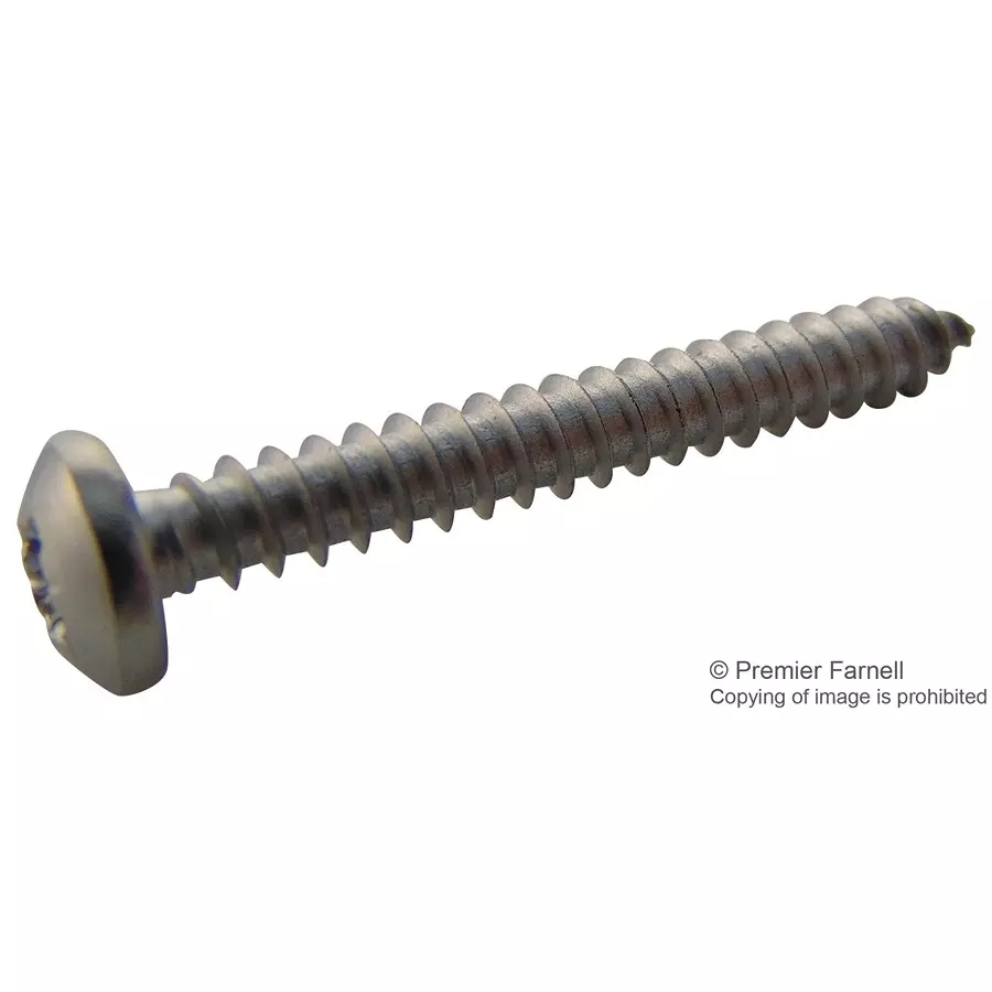 TR FASTENINGS SCREW, POZI PAN, STEEL, A2, 8X1.1/4, N81.250 PRA2ABS100- (Pack of 100 Pcs)