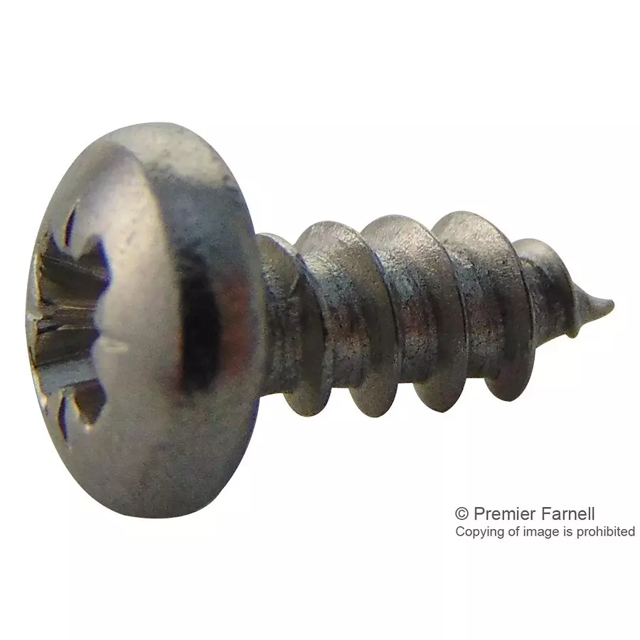 TR FASTENINGS SCREW, POZI PAN, STEEL, A2, #4X1/4,PK100, N40.250 PRA2ABS100- (Pack of 100 Pcs)