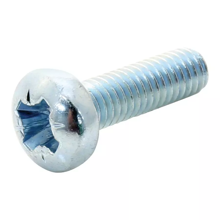 TR FASTENINGS PAN HEAD POZIDRIV SCREW, STEEL, N6-19, N6 0.500 PRST60 Z100 (Pack of 100 Pcs)