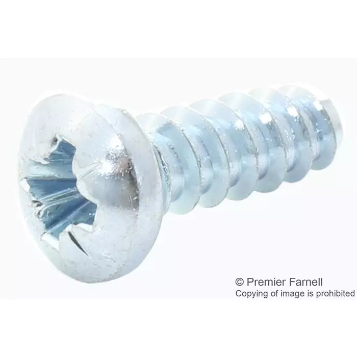 TR FASTENINGS PAN HEAD POZIDRIV SCREW, STEEL, N8-16, N8 0.500 PRST60 Z100 (Pack of 100 Pcs)