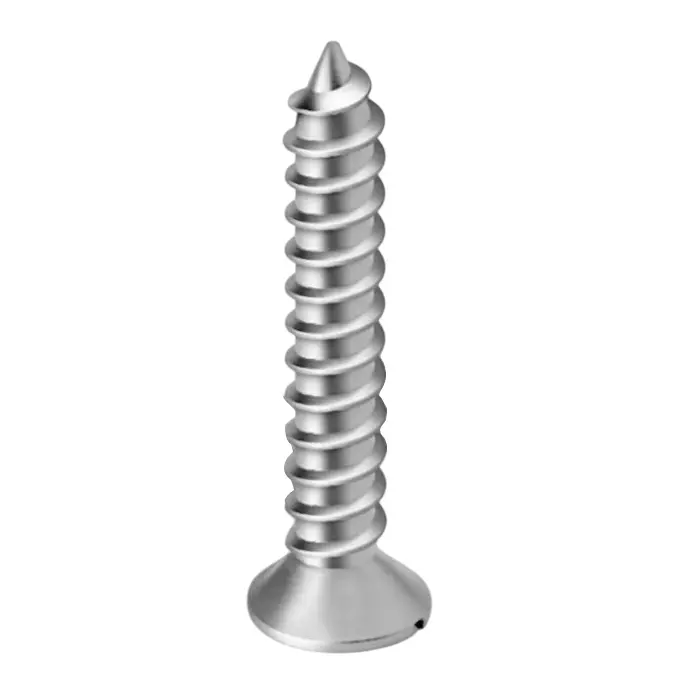 APL Self Tapping Screw CSK Slotted Head 10 mm Dia 75 mm Length Stainless Steel A2 304 (Pack of 1000)
