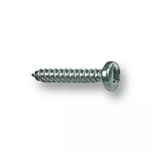 TR FASTENINGS SCREW, POZI PAN, STEEL, BZP, #8X1/2, N80.500 PRSTABZ100- (Pack of 100 Pcs)
