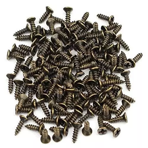 MED BUDDY Phillip Head Self Tapping Screws 2x6 mm Bronze Chrome Finish (Pack of 500 Pcs)