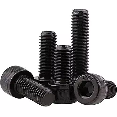 HW Socket Head Cap Screw/ Allen Bolt Black Full Thread 8x35 mm (Pack of 50)