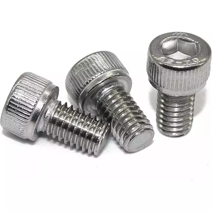 GENERIC 2x10 mm Stainless Steel Socket Head Cap Screw with Nut and Washer (Pack of 20 Pcs)