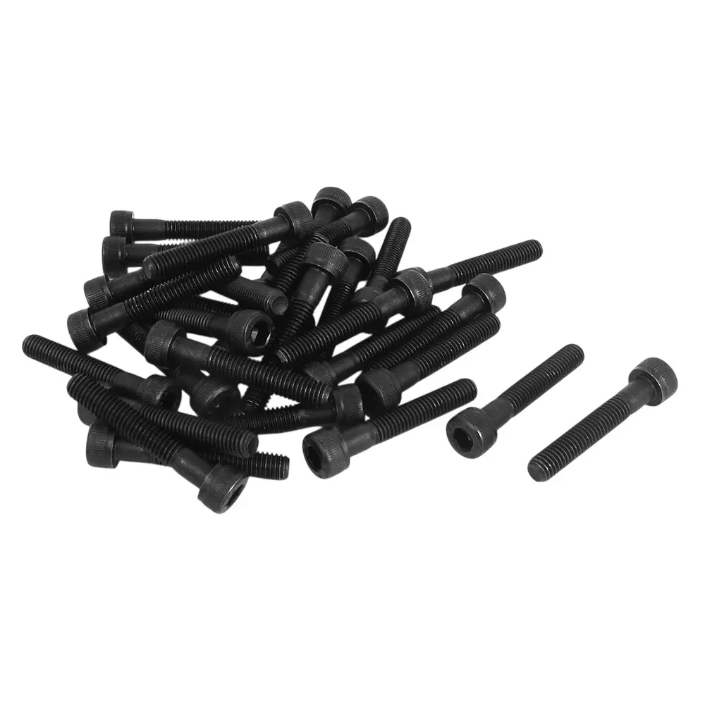 GENERIC Socket Head Allen Bolt M6x70 mm Alloy Steel Black Oxide (Pack of 10)