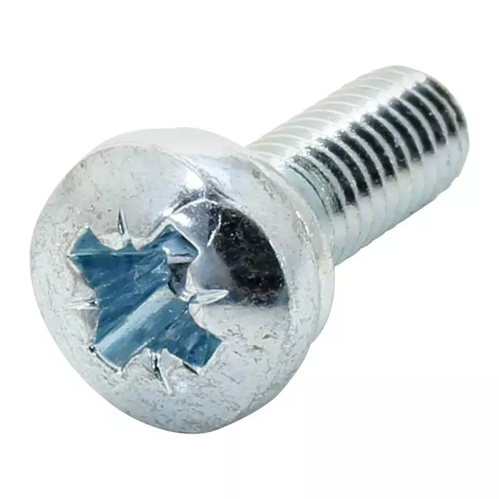 TR FASTENINGS PAN HEAD POZIDRIV SCREW, STEEL, M4,PK100, M4/12/PRSTSS Z100//- (Pack of 100 Pcs)