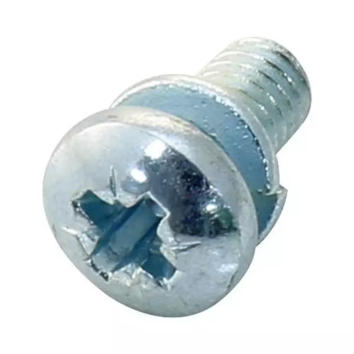 TR FASTENINGS SCREW, W/SPRING WASHER, M3X6, BX100, M36PRSTSSZ100- (Pack of 100 Pcs)