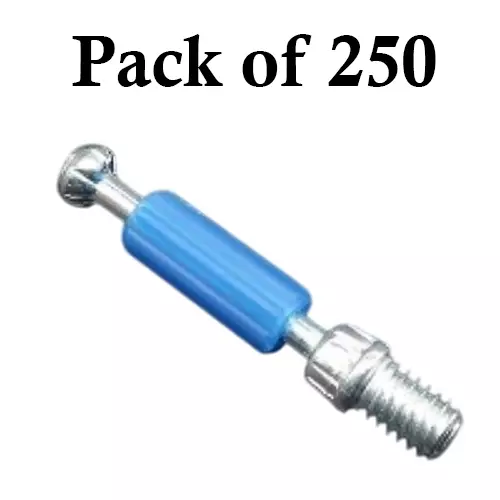 Ebco M6 Rotor Screw (I2) Zinc White Finish and Size 8 mm, MFRM6-I2 (Pack of 250)