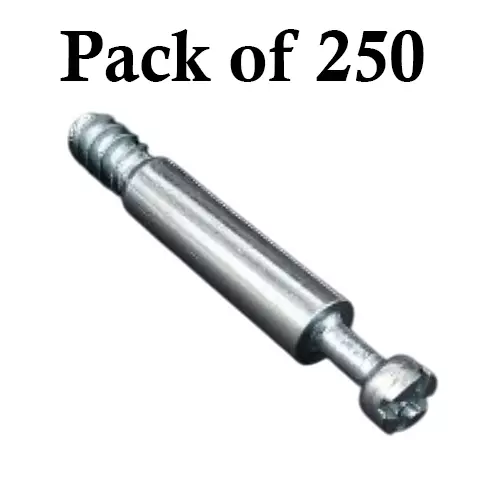 Ebco Screw (I) Zinc White Finish, 7 mm Diameter and Size 8 mm, MFS7-I (Pack of 250)