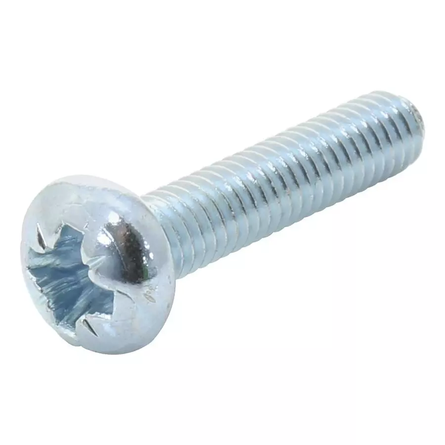 TR FASTENINGS PAN HEAD POZIDRIV SCREW, STEEL, M3.5, M3.5 16 PRSTMC Z100 (Pack of 100 Pcs)