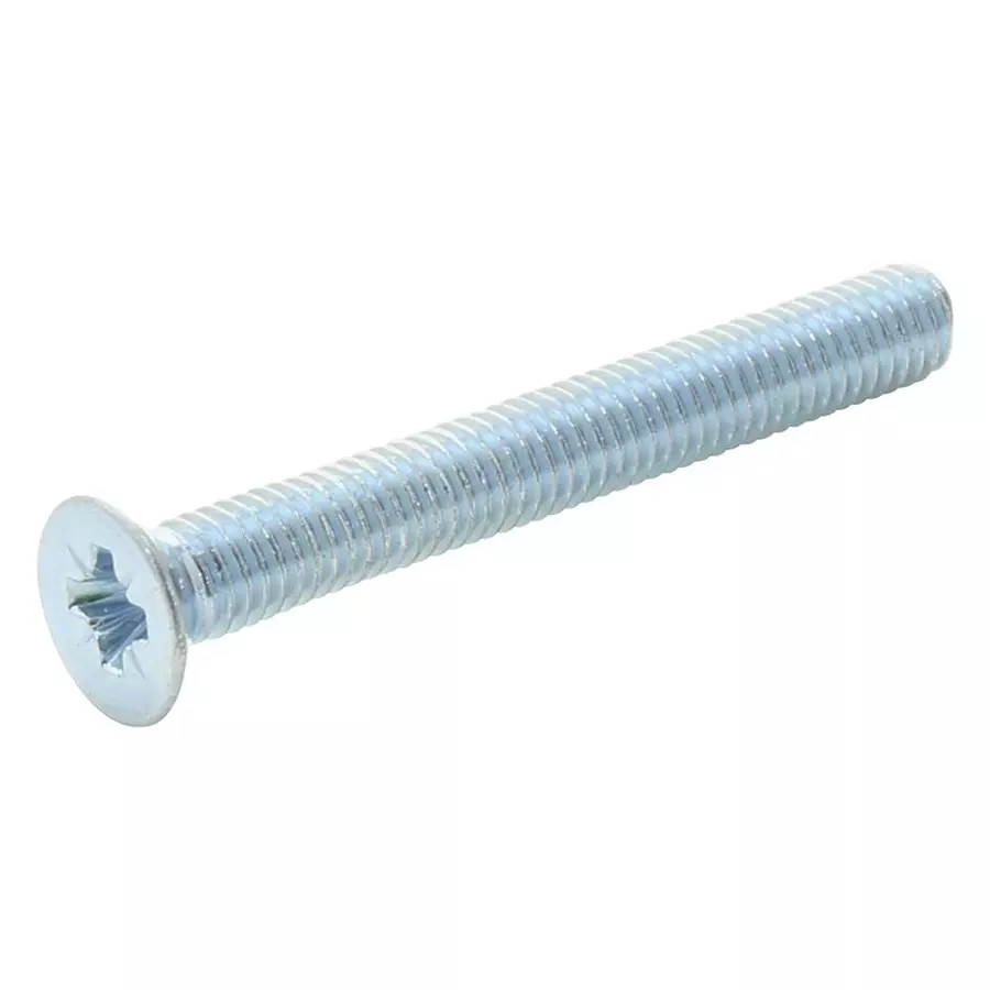 TR FASTENINGS POZI CSK HEAD MACHINE SCREW, STEEL, M2.5, M2.512KRSTMCZ100- (Pack of 100 Pcs)