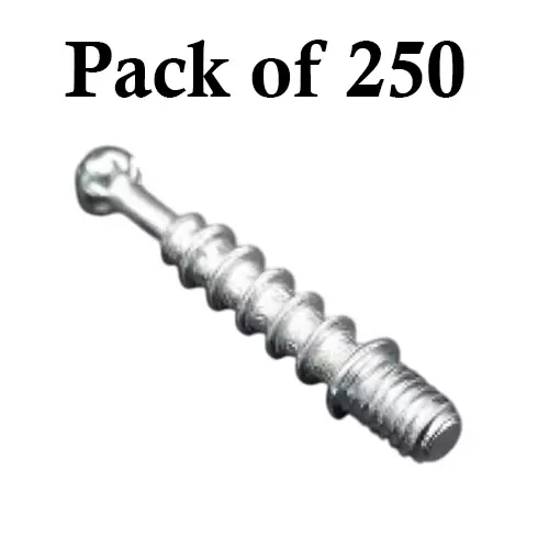 Ebco M6 Screw (I2) Eco Zinc White Finish and Size 8 mm, MFESM6-I2 (Pack of 250)