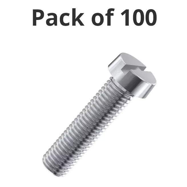 tanish-enterprises-stainless-steel-cheeseround-slotted-machine-screw-ss-202-grade-bsw-thread-18-inch-317-mm-diameter-x-14-inch-635-mm-length-pack-of-100