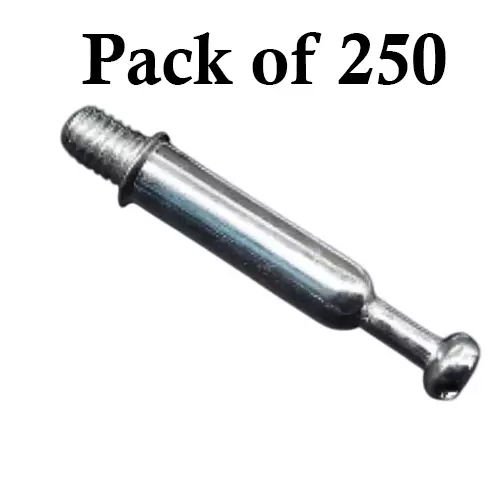 Ebco M6 Screw (I2) Zinc White Finish and Size 8 mm, MFSM6-I2 (Pack of 250)