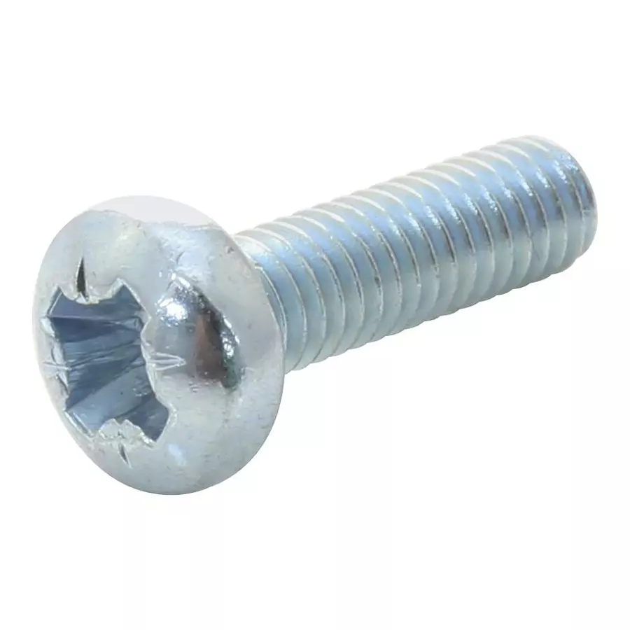 TR FASTENINGS SCREW, POZI PAN, STEEL, BZP, M3X5, PK100, M35 PRSTTTZ100- (Pack of 100 Pcs)