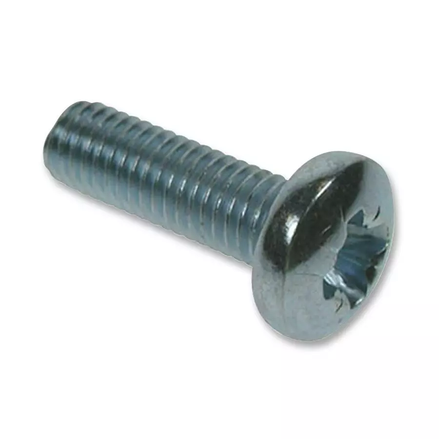 TR FASTENINGS SCREW, PAN HEAD POZI, STEEL, M2.5, 16MM, DM2.516PRSTMCZ100DIN7985 (Pack of 100 Pcs)