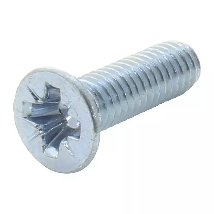 TR FASTENINGS POZI CSK HEAD MACHINE SCREW, STEEL, M2.5, M2.56KRSTMCZ100- (Pack of 100 Pcs)