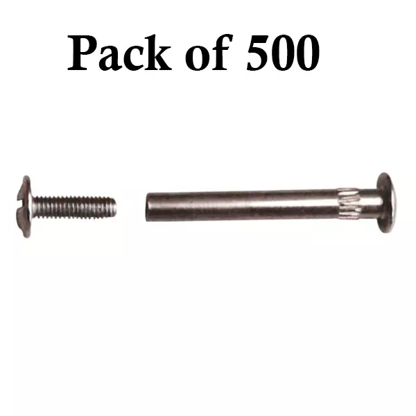 Ebco M4 Connecting Screw Nickel Plated Finish, Size 5 x 25 mm for Assembling Furniture, CNS25-S (Pack of 500)