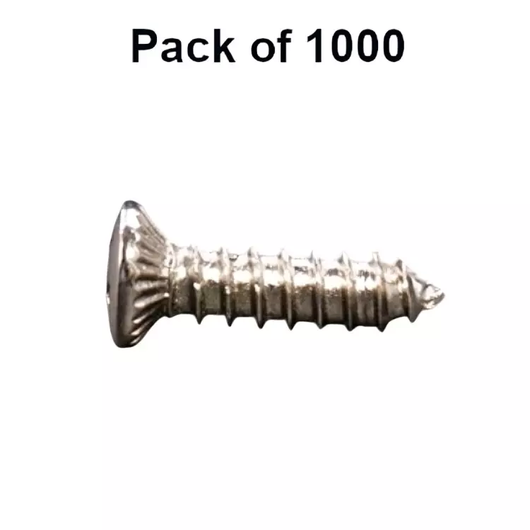 Ebco Insert Screw Knurled Type and Oval Countersunk Head, ISK (Pack of 1000)
