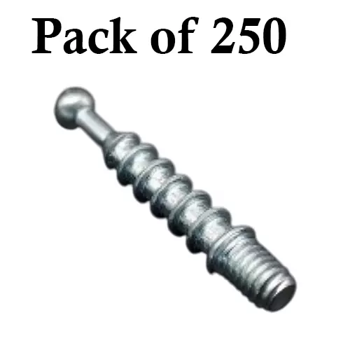 Ebco M6 Screw (I) Eco Zinc White Finish and Size 8 mm, MFESM6-I (Pack of 250)