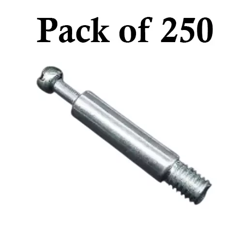 Ebco Screw (I) Zinc White Finish, 6 mm Diameter and Size 8 mm, MFSM6-I (Pack of 250)